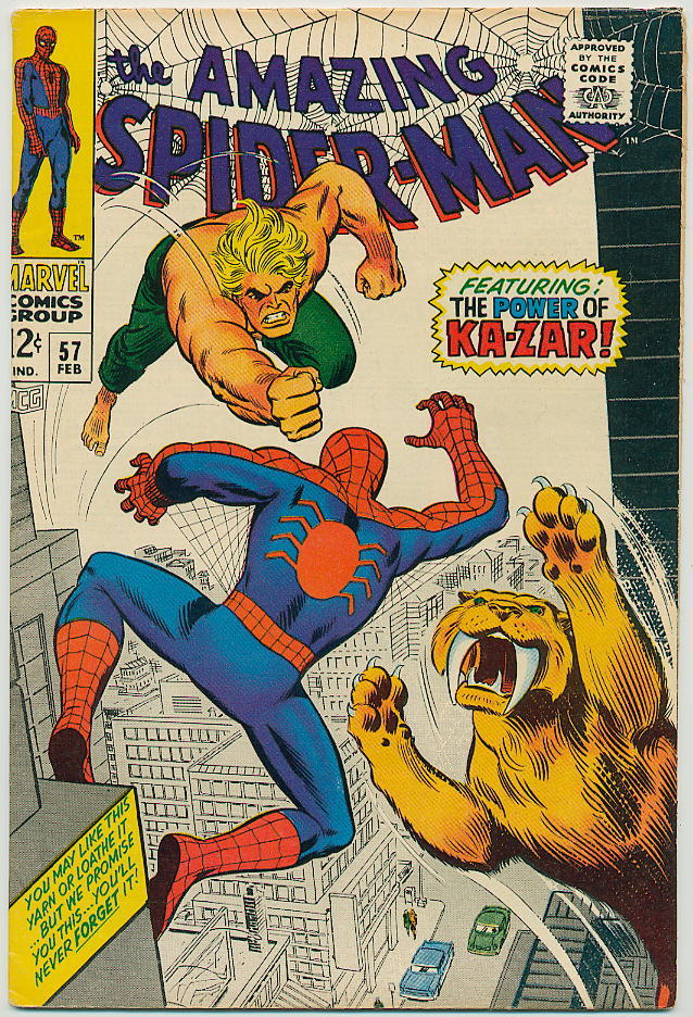 Image of Amazing Spider-Man 57 provided by StreetLifeComics.com