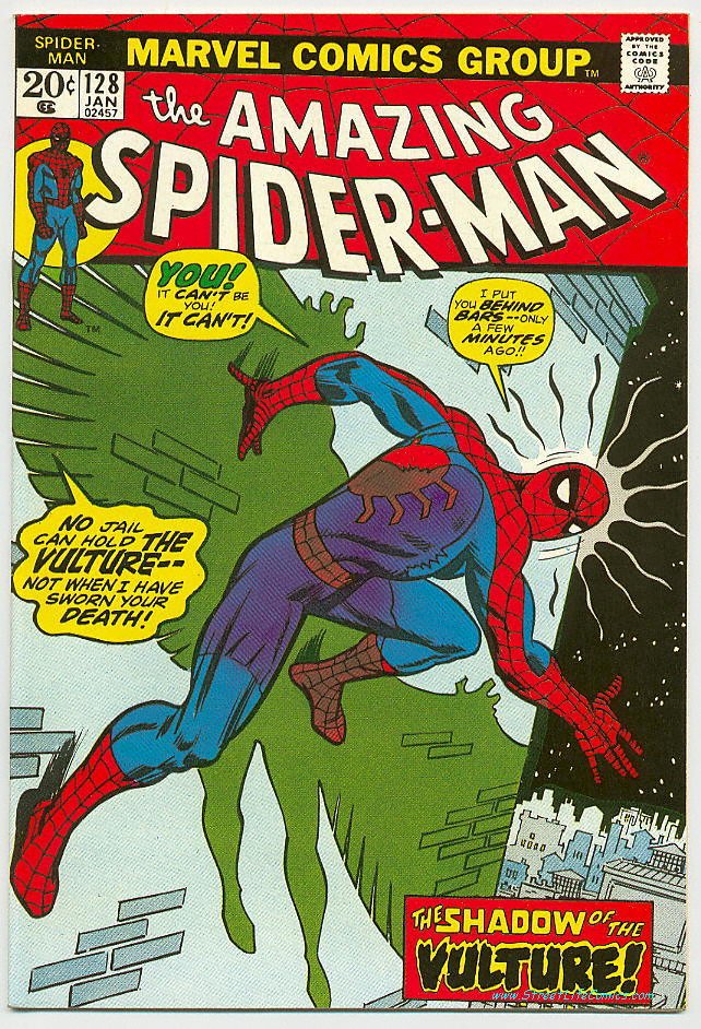 Image of Amazing Spider-Man 128 provided by StreetLifeComics.com