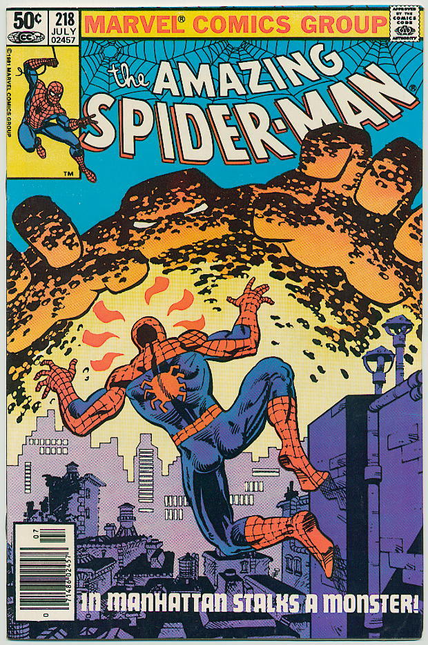 Image of Amazing Spider-Man 218 provided by StreetLifeComics.com