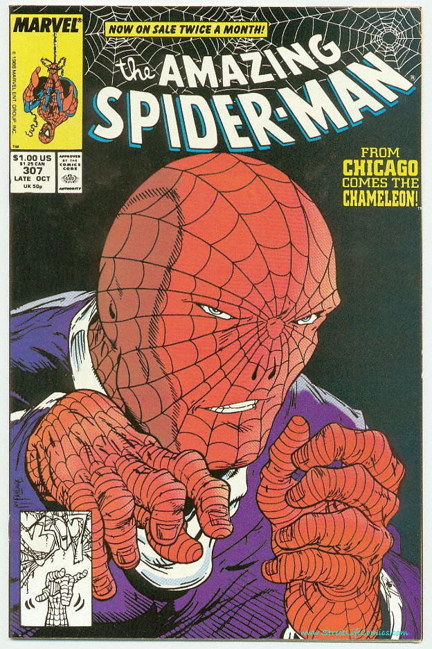Image of Amazing Spider-Man 307 provided by StreetLifeComics.com