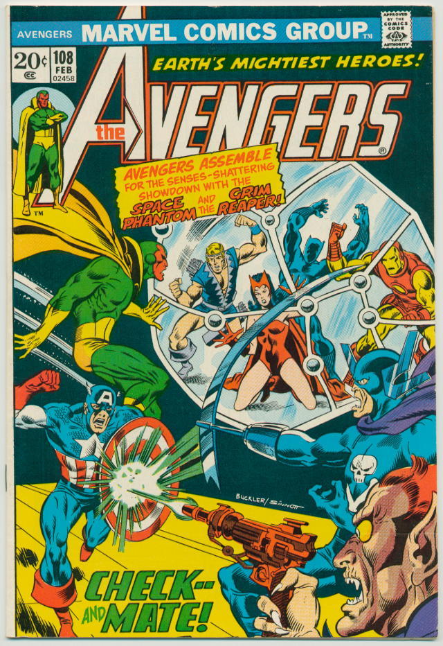 Image of Avengers 108 provided by StreetLifeComics.com