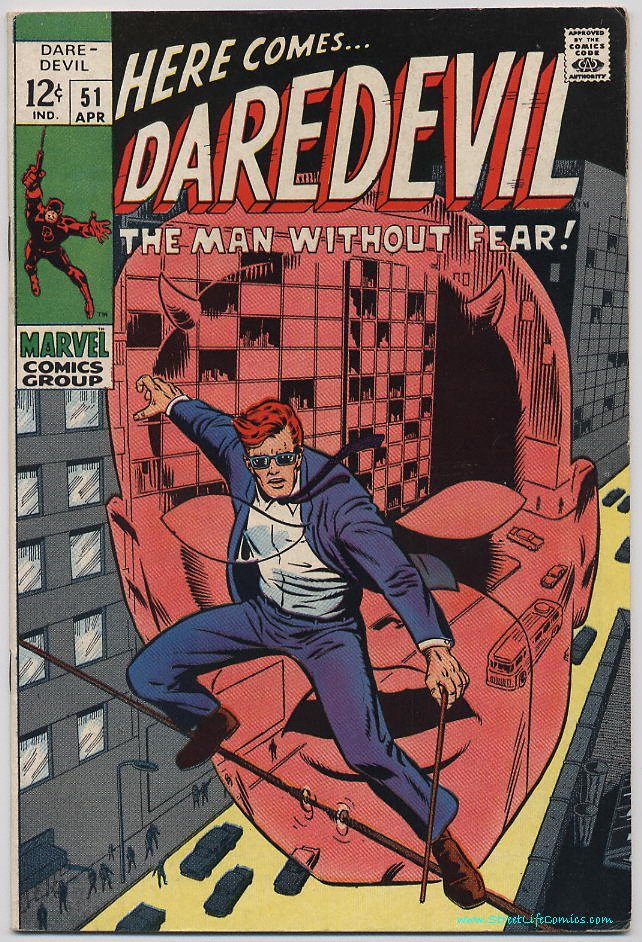 Image of Daredevil 51 provided by StreetLifeComics.com