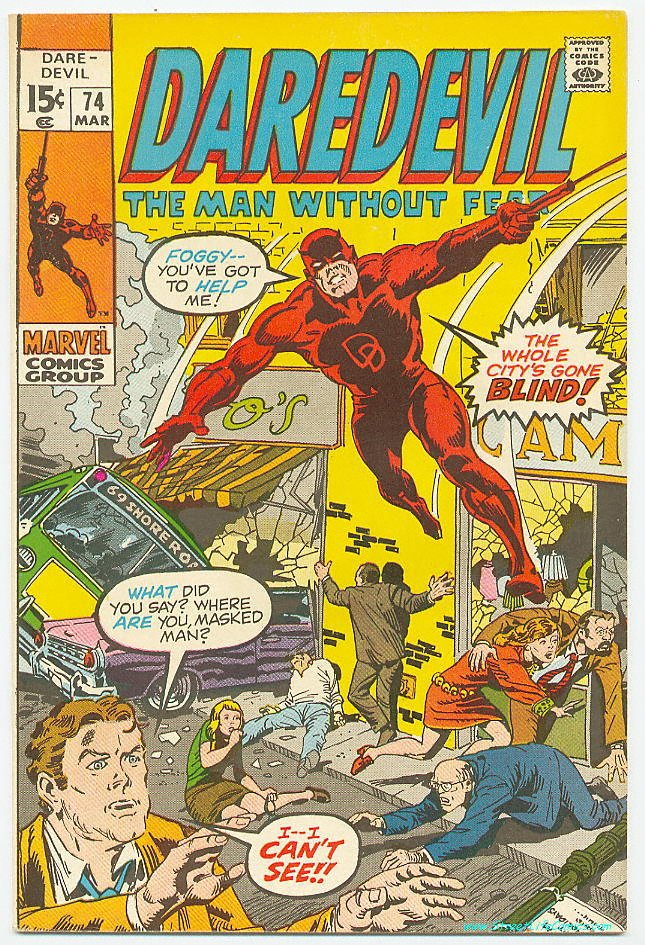 Image of Daredevil 74 provided by StreetLifeComics.com