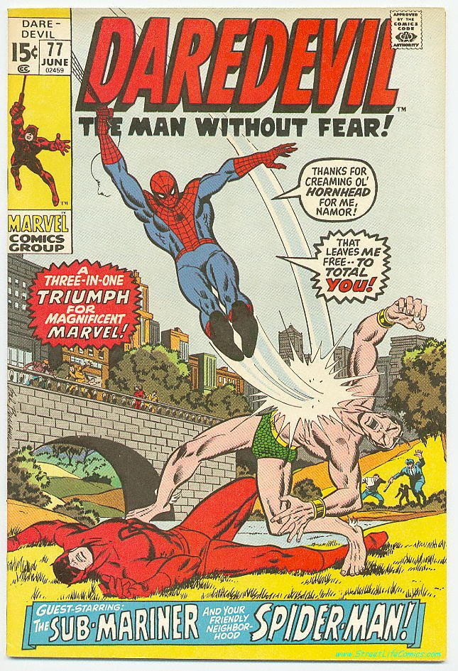 Image of Daredevil 77 provided by StreetLifeComics.com