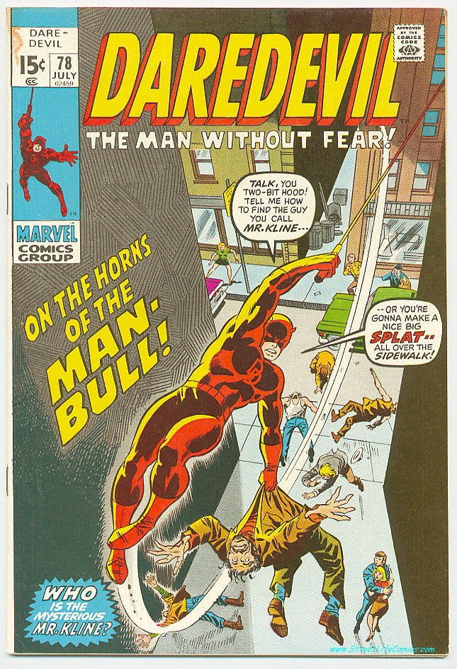 Image of Daredevil 78 provided by StreetLifeComics.com