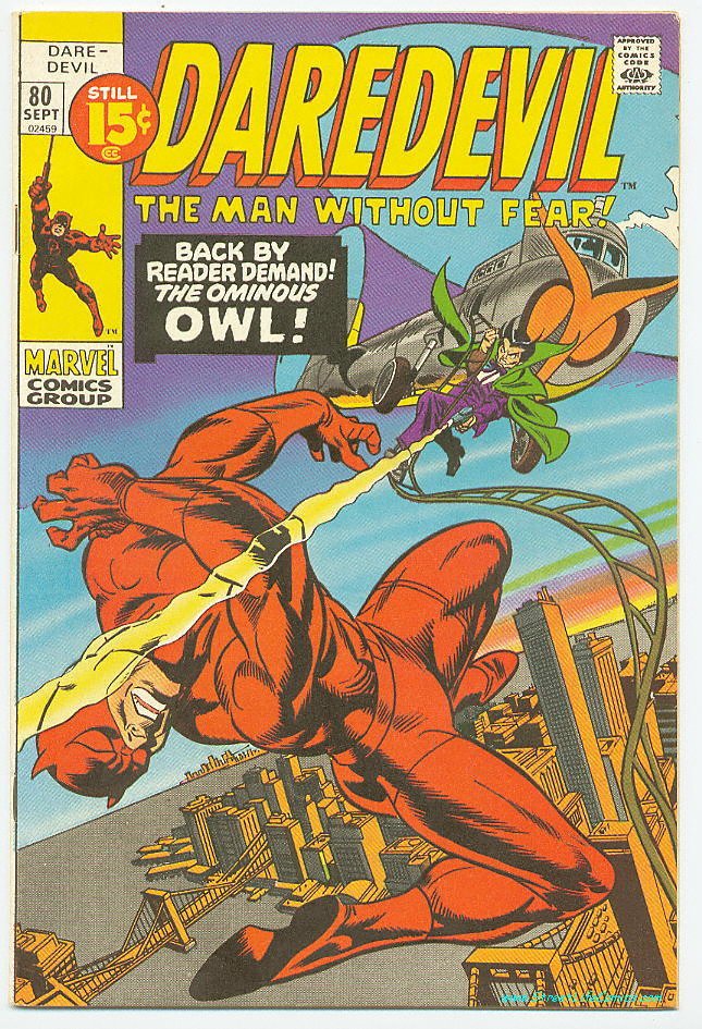 Image of Daredevil 80 provided by StreetLifeComics.com