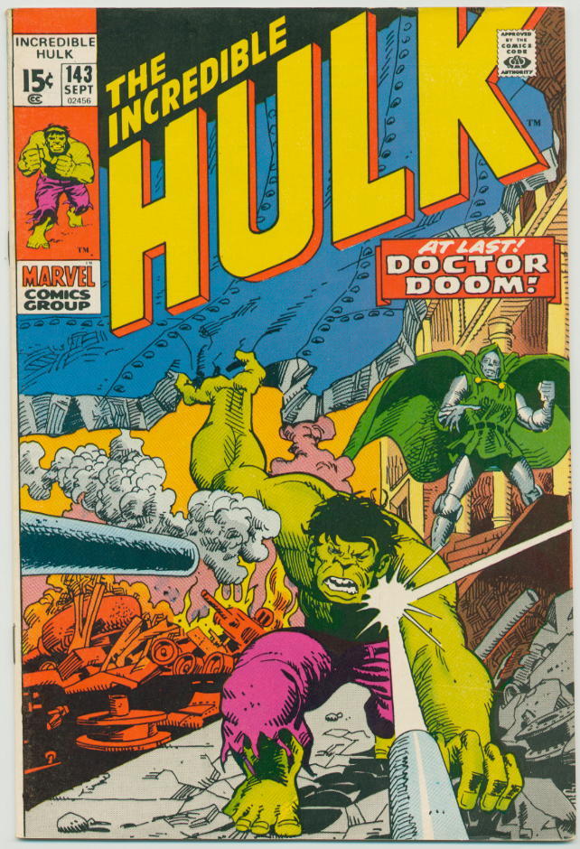 Image of Incredible Hulk 143 provided by StreetLifeComics.com