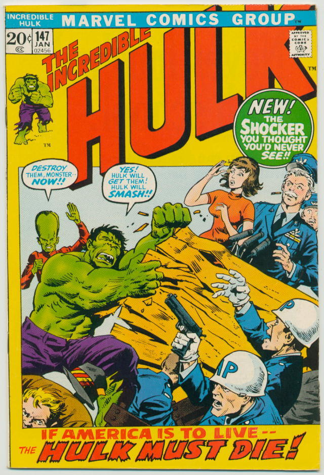 Image of Incredible Hulk 147 provided by StreetLifeComics.com