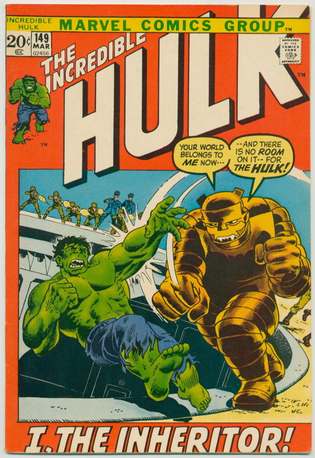Image of Incredible Hulk 149 provided by StreetLifeComics.com